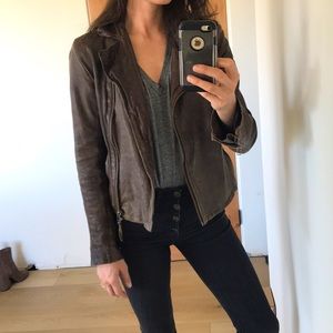 All Saints leather biker jacket